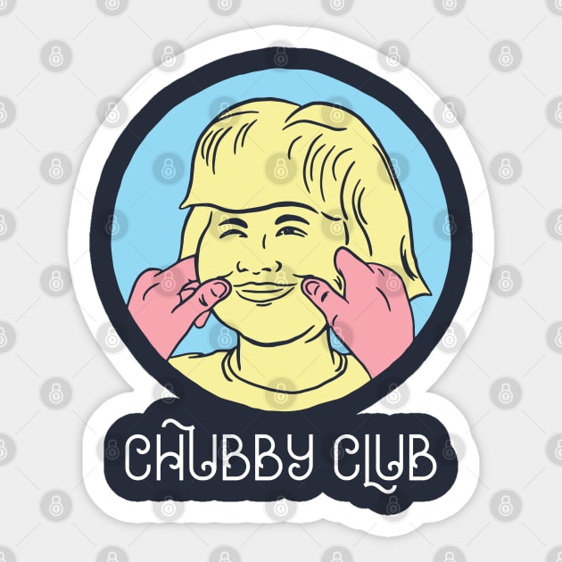 Chubby Club Girl Sticker by soberbless